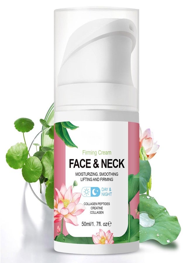 gcdat Face and Neck Firming Moisturizer，Face Firming Cream with Lotus Extract， Collagen Peptides, Creatine and Collagen for Loose Skin，Day & Night Hydrating Moisturizer for Women and Men， 1.7 Fl. Oz - Image 1